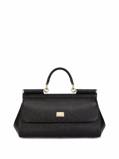 Shop Dolce E Gabbana Women's Black Leather Handbag