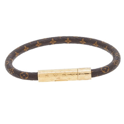Louis Vuitton Daily Confidential Bracelet Monogram Canvas with Metal Brown  1302675