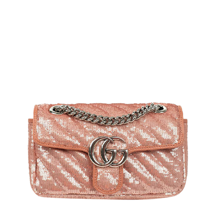 New Gucci marmont bag 22 Pink glitter