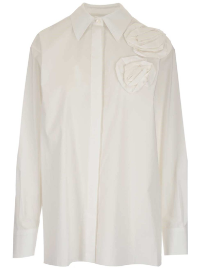 Shop Valentino White Other Materials Top