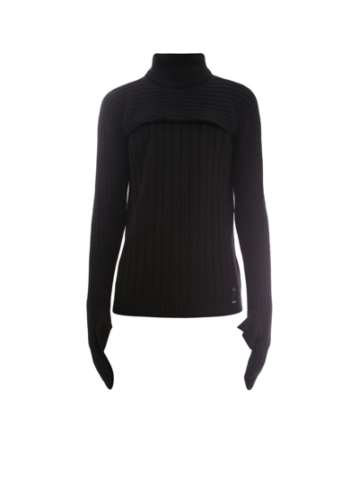 Shop Fendi Wool Sweater In Black