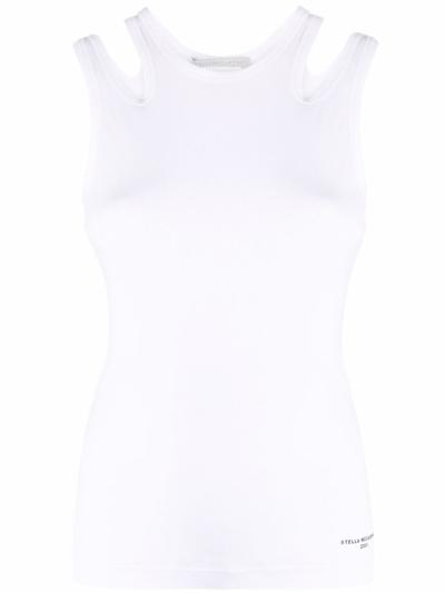 Shop Stella Mccartney White Cut-out Detail Vest