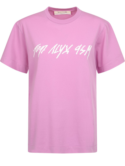 Shop Alyx Cotton T-shirt In Pink