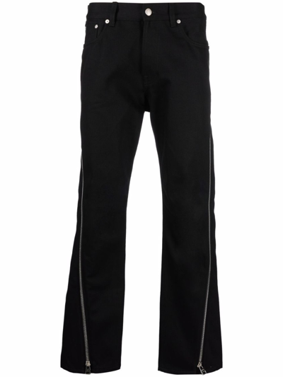 Shop Alexander Mcqueen Straight-leg Trousers In Black