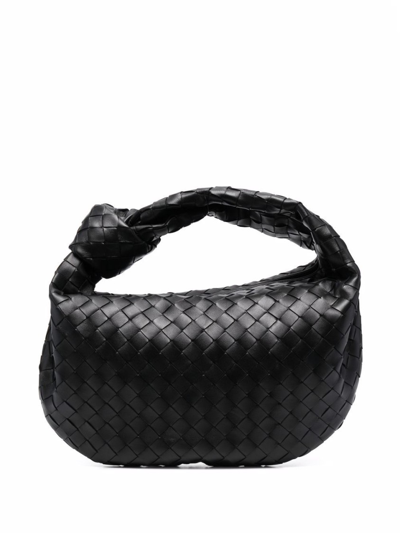 Shop Bottega Veneta Jodie Intrecciato Tote Bag In Black