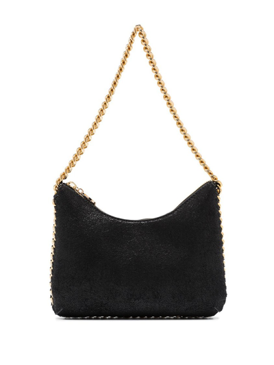 Shop Stella Mccartney Black Falabella Mini Shoulder Bag