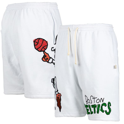 Shop After School Special White Boston Celtics Shorts