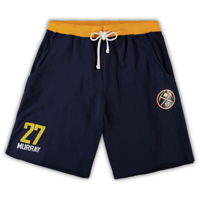 Shop Profile Jamal Murray Navy Denver Nuggets Big & Tall French Terry Name & Number Shorts