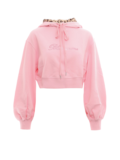 Shop Blumarine Sweatshirt In Pink