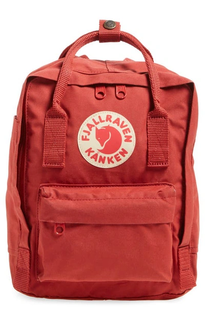 Shop Fjall Raven Mini Kånken Water Resistant Backpack In Deep Red