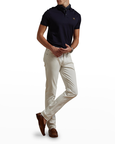 Shop Ralph Lauren Men's Custom Slim Fit Pique Polo Shirt In Multi