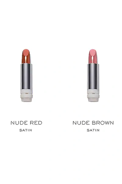 Shop La Bouche Rouge The Brown Nudes Camel Lipstick Set In Nude Red & Nude Brown