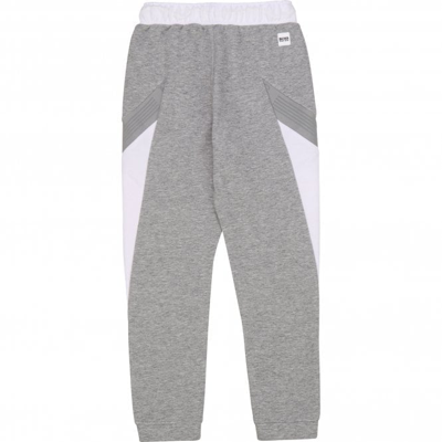 Hugo Boss Colour-block Track Pants In Grey
