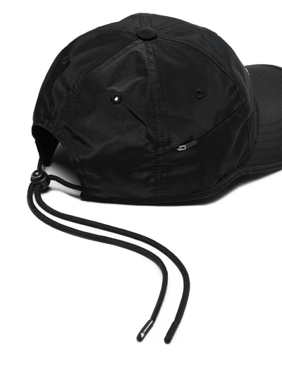 Adidas By Stella Mccartney Logo Print Drawstring Baseball Cap In Black