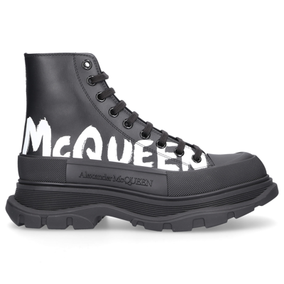 Shop Alexander Mcqueen Boots Joey Nappa Leather In Black