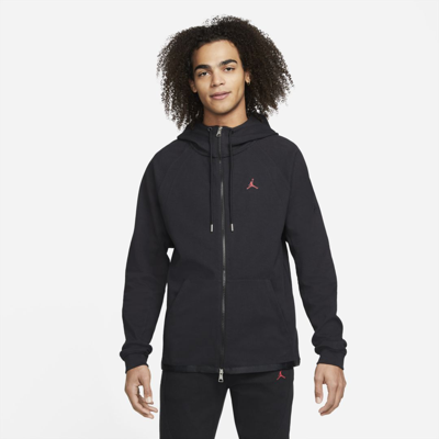 Shop Jordan Men's  Essentials Warmup Jacket In Black