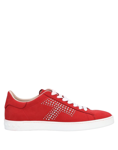 Shop Tod's Sneakers In Red