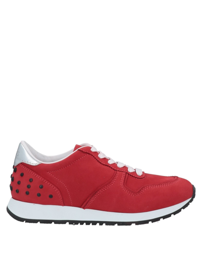 Shop Tod's Woman Sneakers Red Size 6 Soft Leather