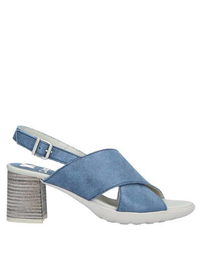 Shop Callaghan Sandals In Slate Blue