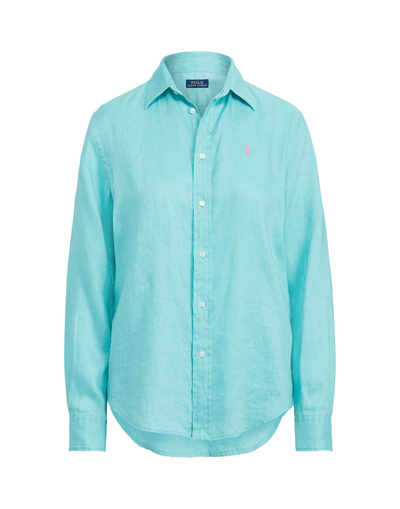 Shop Polo Ralph Lauren Shirts In Turquoise