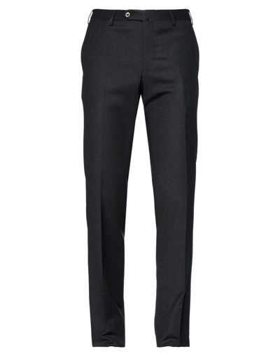 Shop Pt Torino Man Pants Steel Grey Size 40 Virgin Wool, Elastane