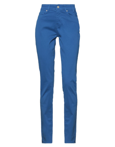 Shop Ps By Paul Smith Ps Paul Smith Woman Pants Blue Size 26 Cotton, Elastane