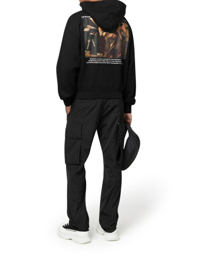 Shop Off-white Caravaggio Crowning Sweatshirt With Print In Black