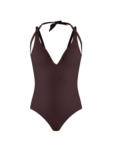 Shop Valimare Women's Laguna Strappy One-piece Swimsuit In Brown