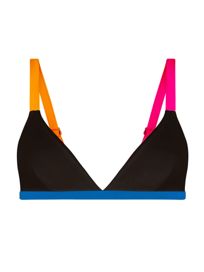Shop Valimare Women's St. Barths Triangle Bikini Top In Black
