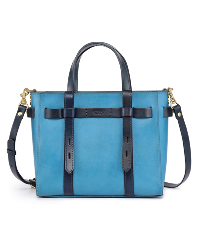 Shop Old Trend Women's Genuine Leather Westland Minit Tote Bag In Turquoise