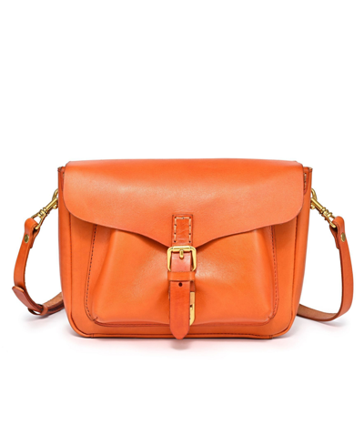 Shop Old Trend Women's Genuine Leather Isla Crossbody Bag In Orange