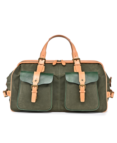 Old Trend Women's Waxed Cotton Canvas Speedwell Travel Bag In Olive