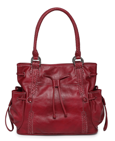 Shop Old Trend Women's Genuine Leather Brassia Tote Bag In Burgundy