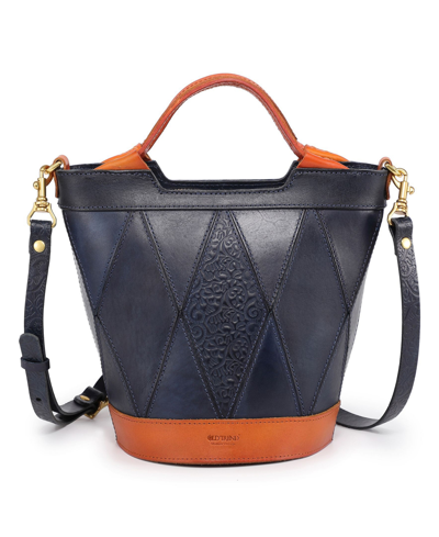Shop Old Trend Women's Genuine Leather Primrose Mini Tote Bag In Navy