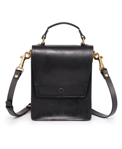 Shop Old Trend Women's Genuine Leather Basswood Crossbody Bag In Black
