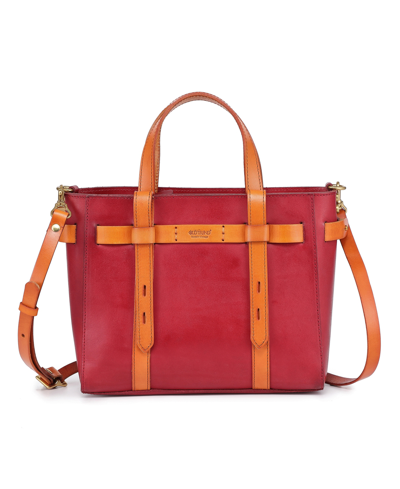 Shop Old Trend Women's Genuine Leather Westland Minit Tote Bag In Red