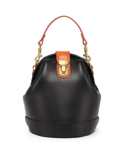 Shop Old Trend Women's Genuine Leather Doctor Bucket Crossbody Convertible Bag In Black