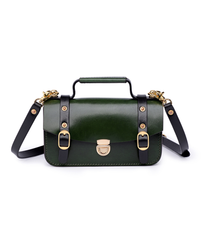 Shop Old Trend Women's Genuine Leather Snapper Crossbody In Kale