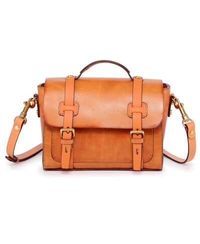 Shop Old Trend Women's Genuine Leather Focus Mini Satchel Bag In Caramel