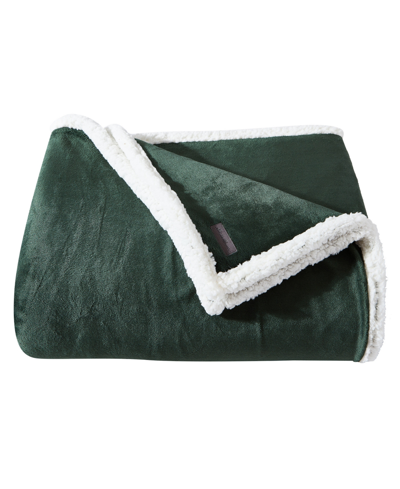 EDDIE BAUER SOLID ULTRA SOFT PLUSH FLEECE REVERSIBLE BLANKET, TWIN 