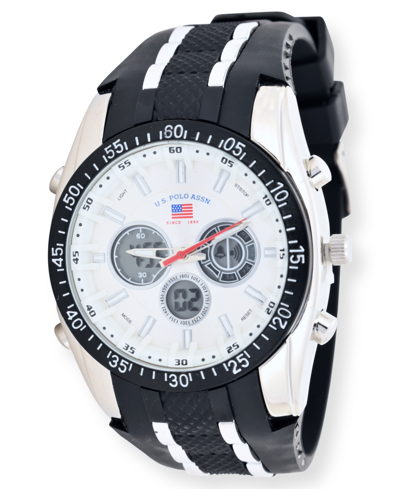 Shop U.s. Polo Assn U.s. Polo Association Men's Silver Strap Watch In Silver-tone