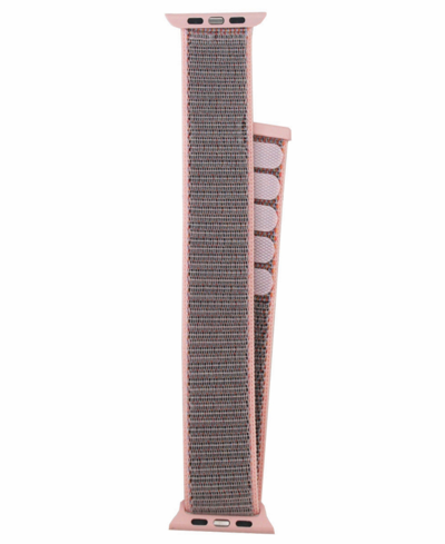 Shop Nimitec Woven Nylon Sport Loop Apple Watch Strap 38mm In Blush