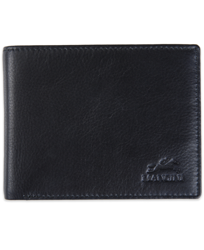 Shop Mancini Men's Bellagio Collection Left Wing Bifold Wallet In Black