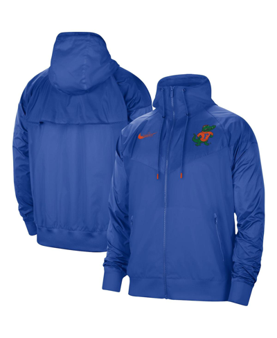 Shop Nike Men's Royal Florida Gators Windrunner Raglan Full-zip Jacket