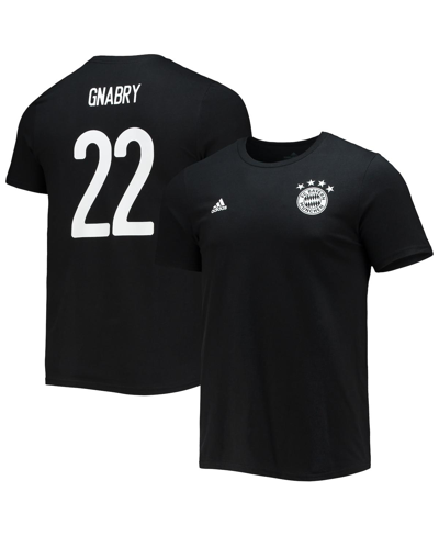 Adidas Originals Men's Adidas Serge Gnabry Black Bayern Munich Amplifier Name And Number T-shirt In Black