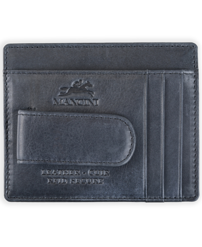 Shop Mancini Men's Bellagio Collection Deluxe Bill Clip Card Case In Black