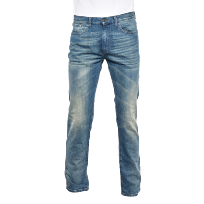 Pre-owned Gucci Blue Denim Straight Leg Jeans L