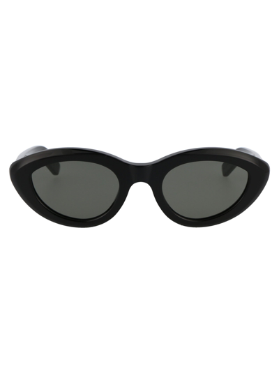 Shop Retrosuperfuture Cocca Oval Frame Sunglasses In Black