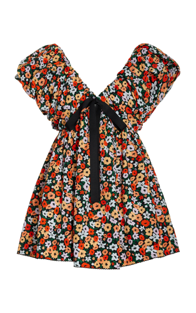 Shop Agua By Agua Bendita Women's Horizonte Cotton Mini Dress In Multi