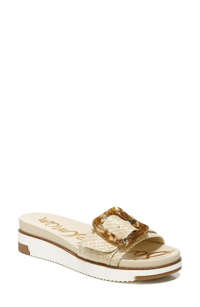 Shop Sam Edelman Ariane Platform Slide Sandal In Eggshell